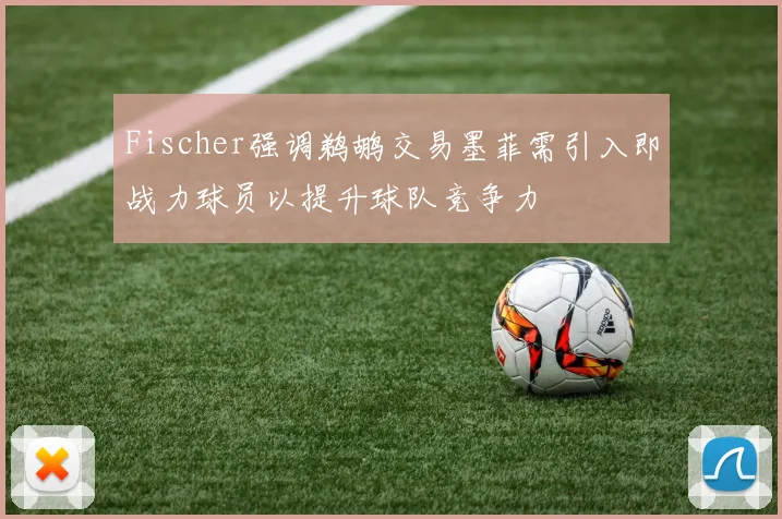 Fischer强调鹈鹕交易墨菲需引入即战力球员以提升球队竞争力
